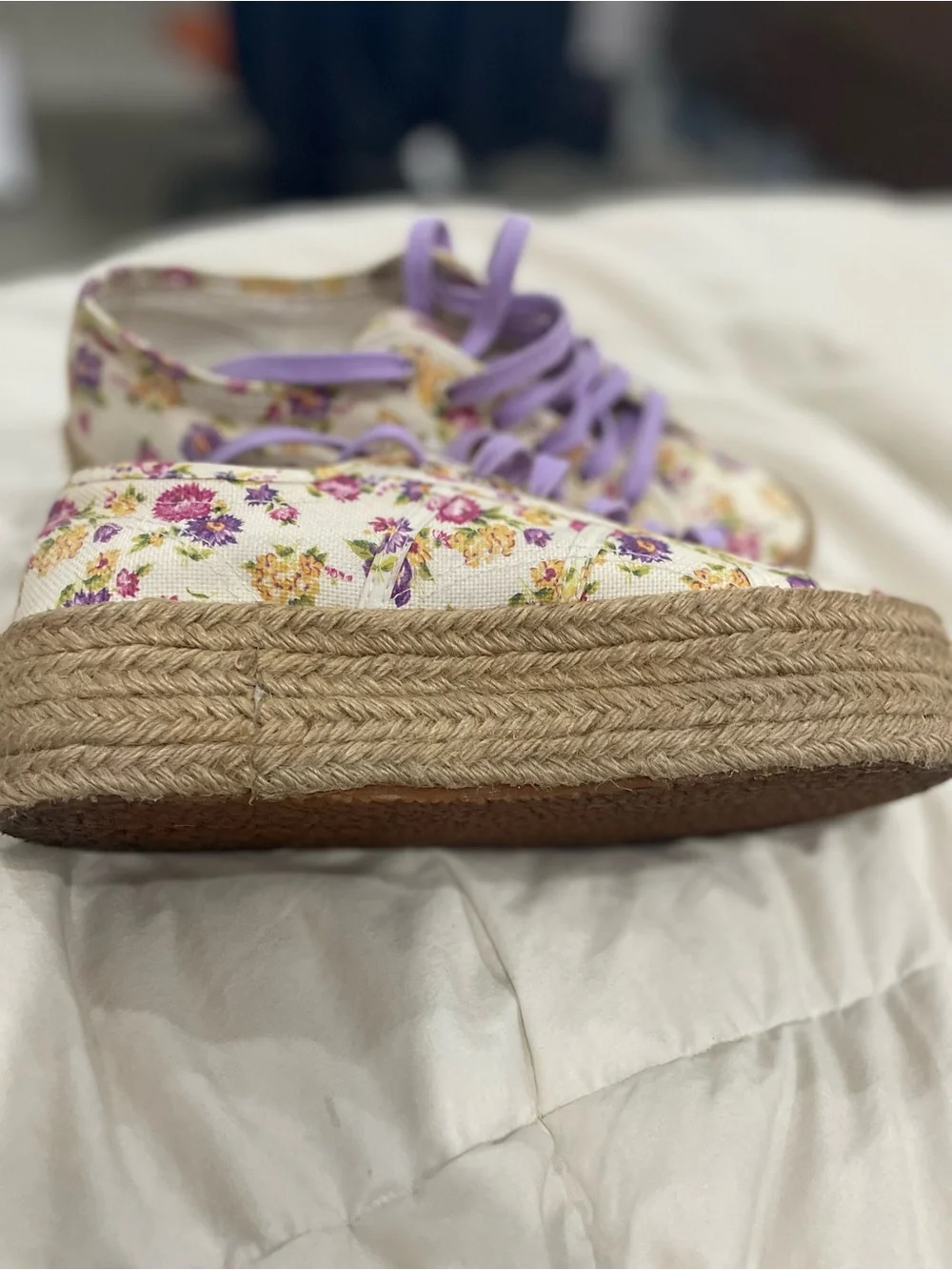 LoveshackFancy X SuperGA Floral Espadrille Platform Sneakers